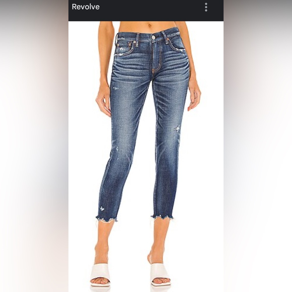 Moussy Denim Checotah Skinny in Dark Blue